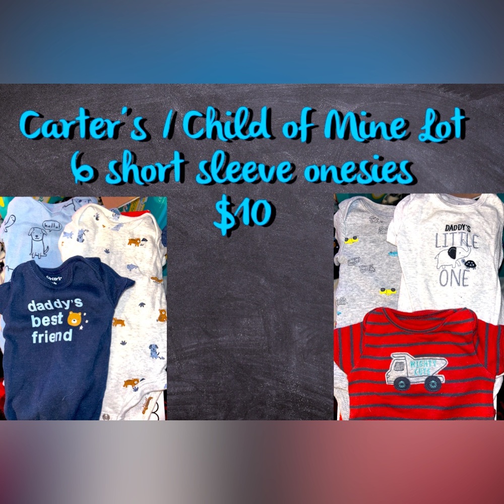 Carter’s/Child of Mine Newborn Onesies.